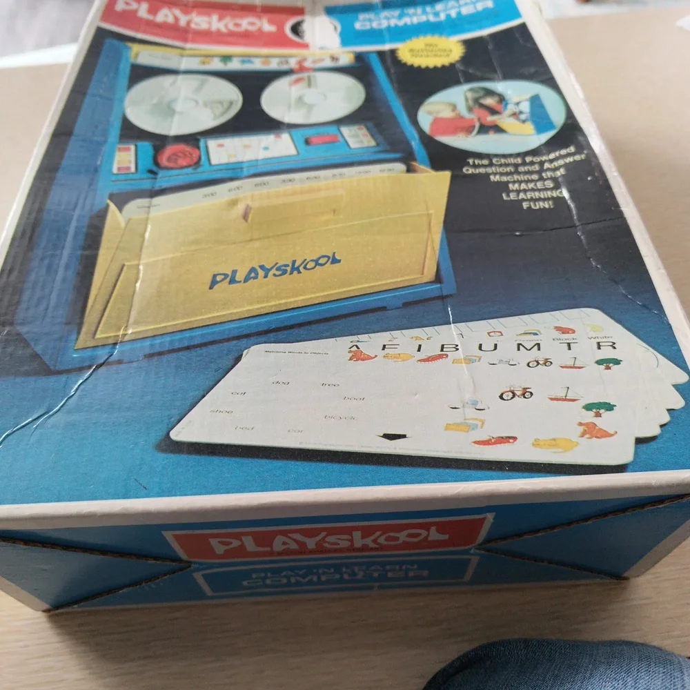 Vintage 1970's Playskool Play n Learn Computer Ages 3 to 8 w/Box